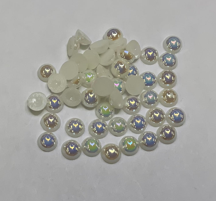 BEIGE AB - Half Pearls