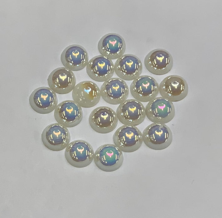 BEIGE AB - Half Pearls