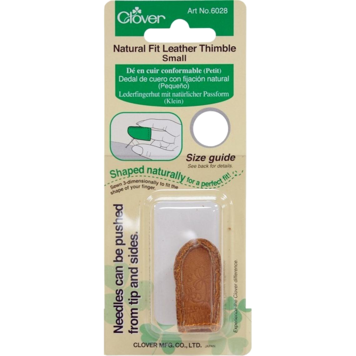 Natural fit leather thimble - Medium