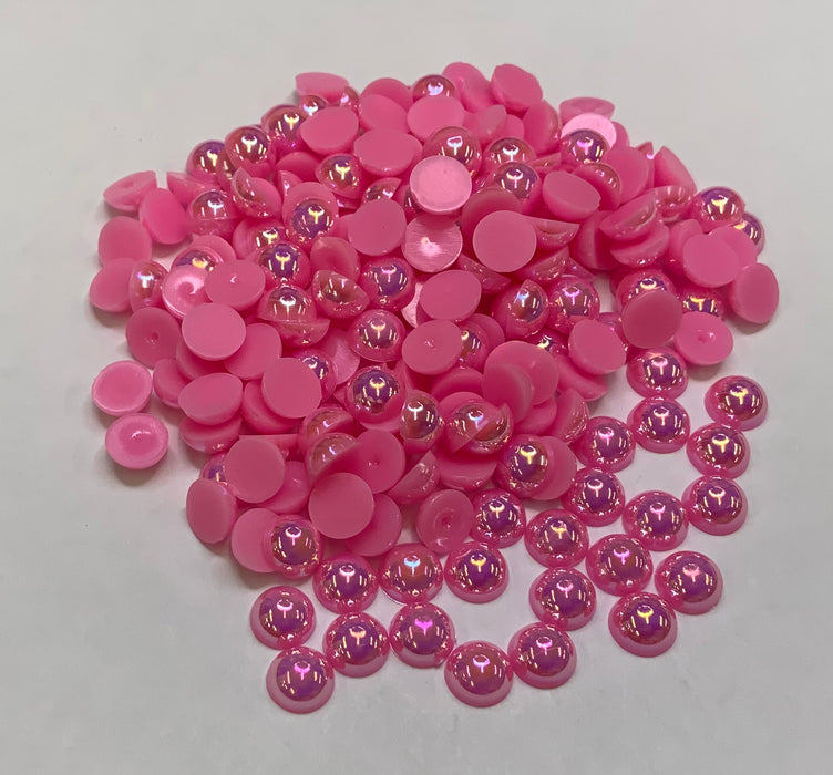 DARK PINK AB - Half Pearls