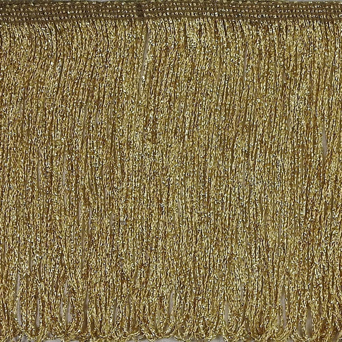 Lurex stretch Fringe trim - GOLD - 15 cm