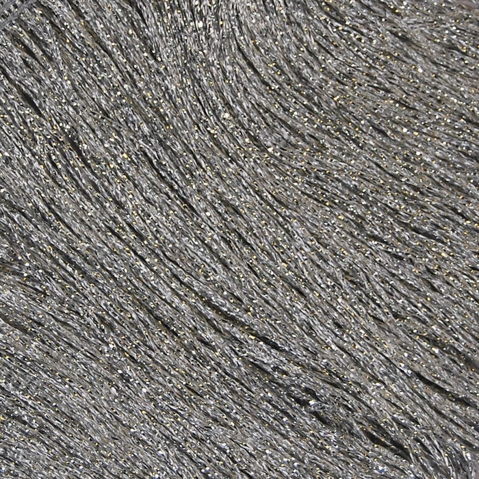 Lurex stretch Fringe trim - SILVER - 15 cm