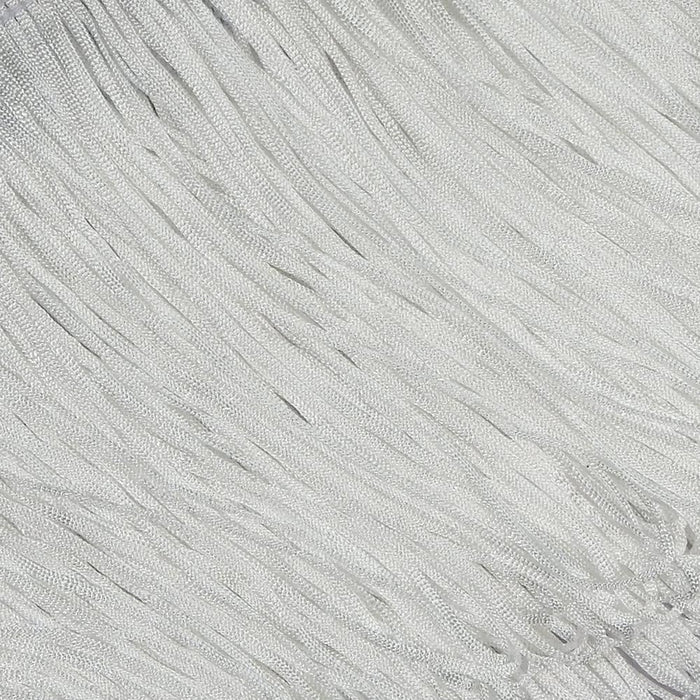 Stretch Fringe trim - WHITE - 15 cm