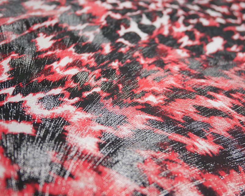 Leopard Foil jersey - RED
