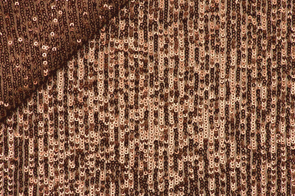 Hollywood sequinned mesh - BEIGE