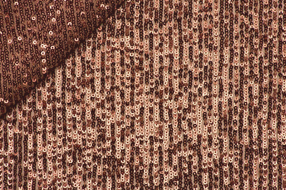 Hollywood sequinned mesh - COPPER