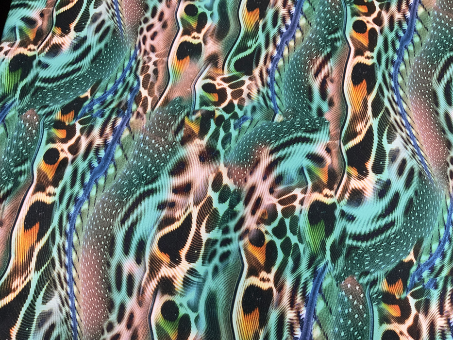 Printed Lycra - GREEN SKIN