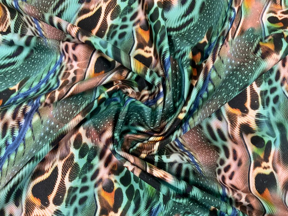 Printed Lycra - GREEN SKIN