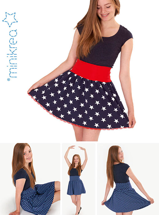 40140 A-line Skirt - Size: 8-16 y