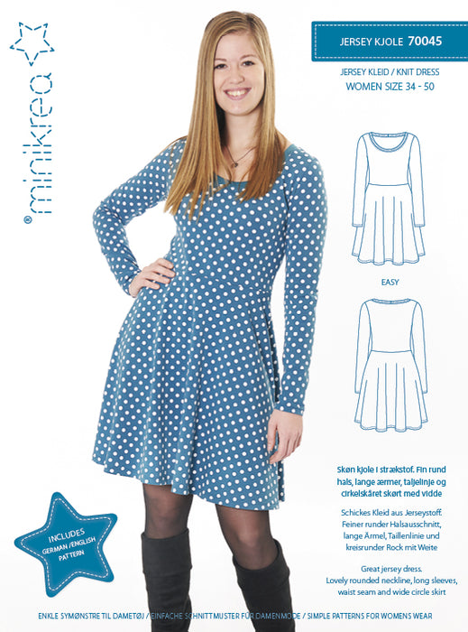 70045 Knit Dress - Size: 34-50