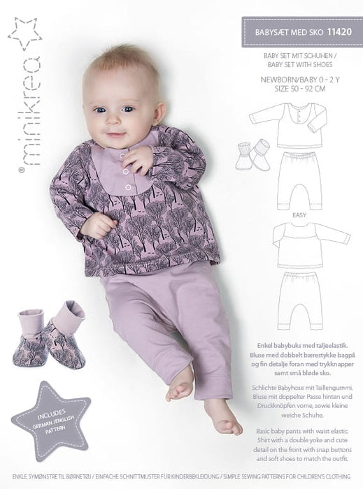 11420 BABY SET WITH SHOES - Size: 0-2 y