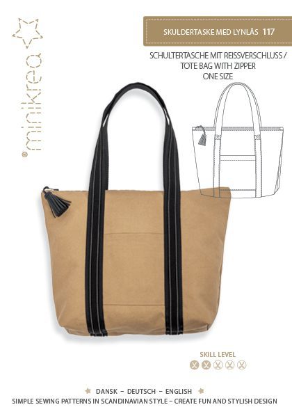 117 Tote bag with zipper