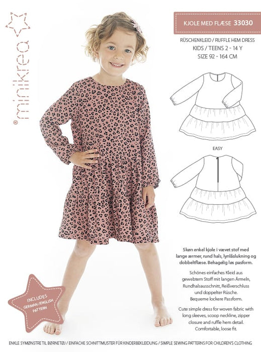 33030 Ruffle Hem Dress