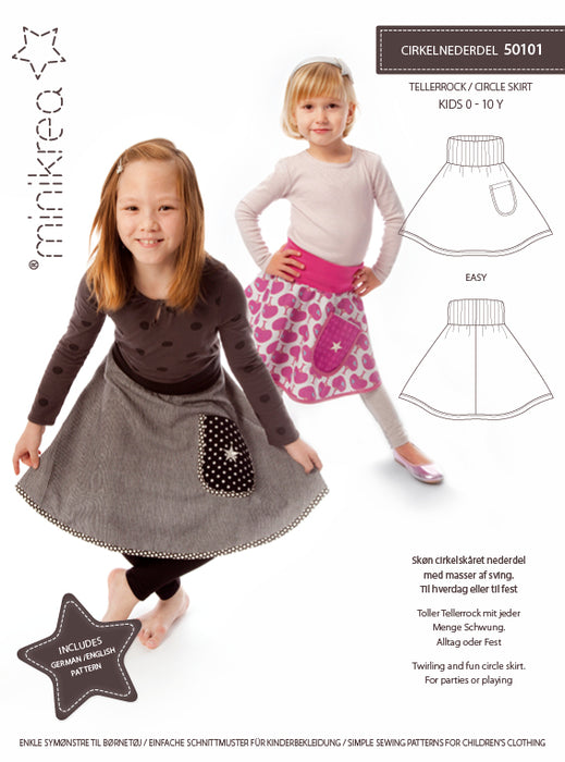 50101 Circle Skirt - Size: 0-10 y