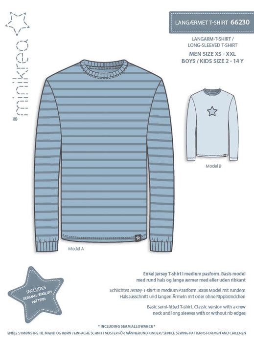 66230 Long Sleeved T-shirt – Size: Men XS-2XL / Boys 2-16 y