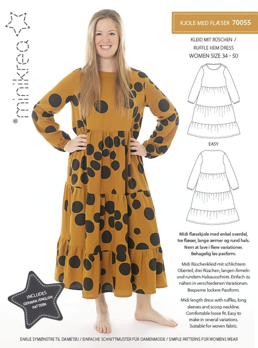 70055 Ruffle Hem Dress