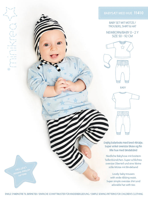 11410 Trousers, shirt & hat - Size: 0-2 y