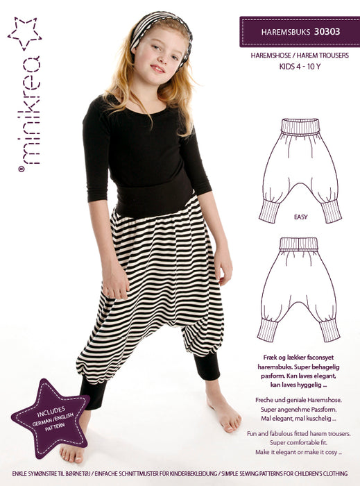 30303 Harem Trousers - Size: 4-10 y
