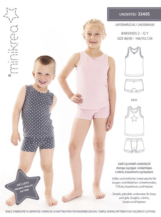 33405 Underwear - Size: 2-12 y