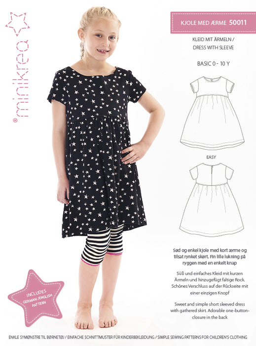50011 Dress with sleeve - Size: 0-10 y