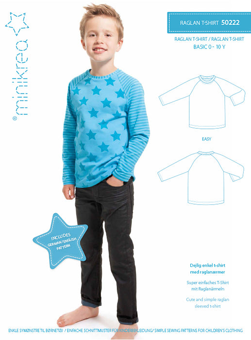 50222 Raglan T-shirt - Size: 0-10 y