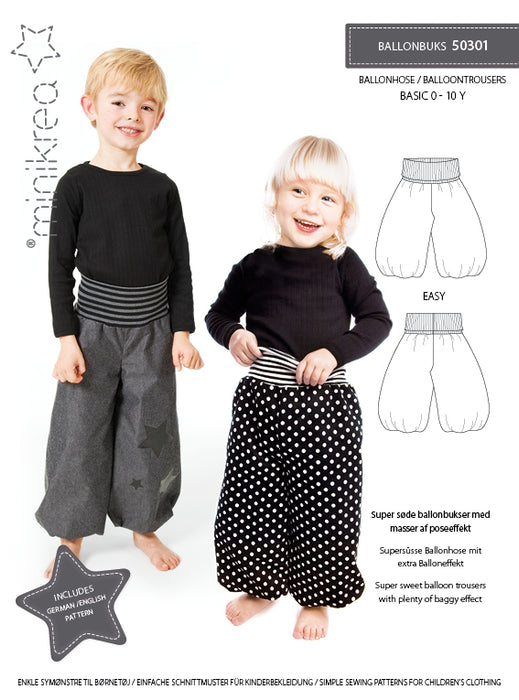 50301 Balloontrousers - Size: 0-10 y