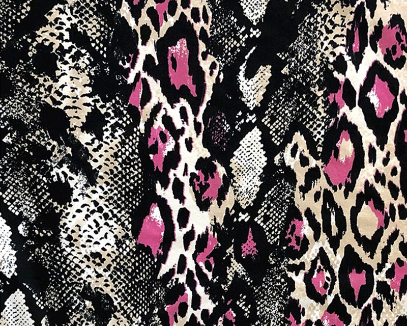 Neon Snake Skin jersey - CERISE
