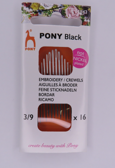 Pony Embroidery 3/9 x 16