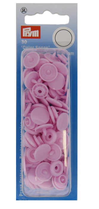 Round shaped Color snaps - Pale pink
