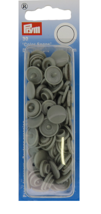 Round shaped Color snaps - Grey