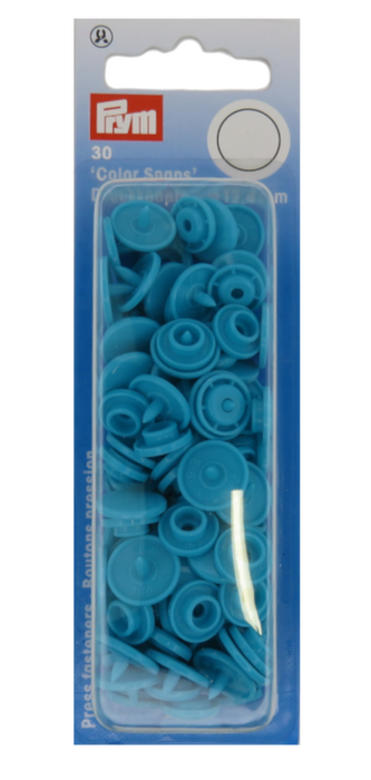 Round shaped Color snaps - Turquoise
