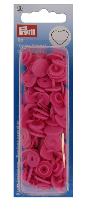 Heart shaped Color snaps - Pink