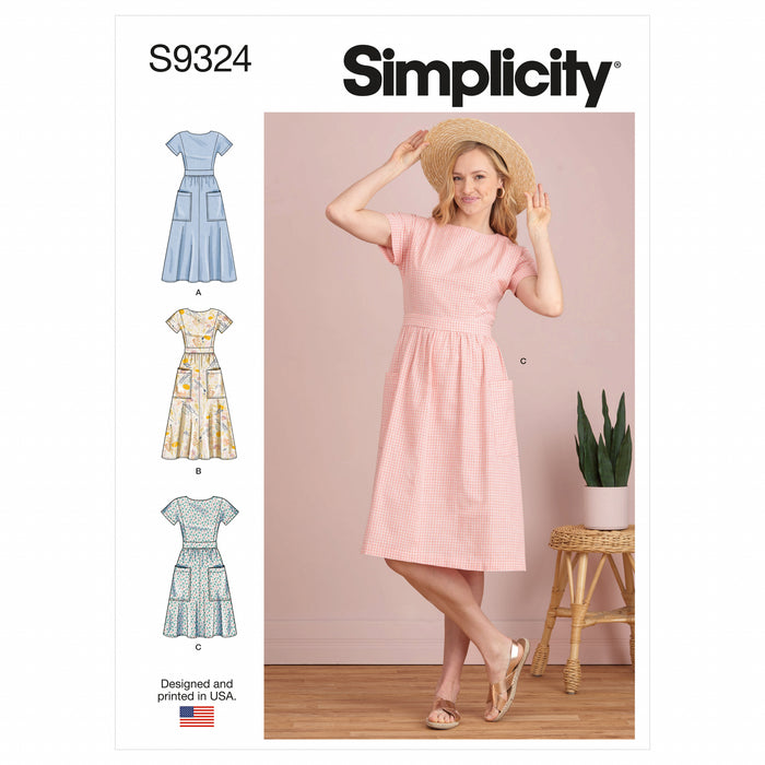 S9324 Misses' Dresses. Size: 32-48