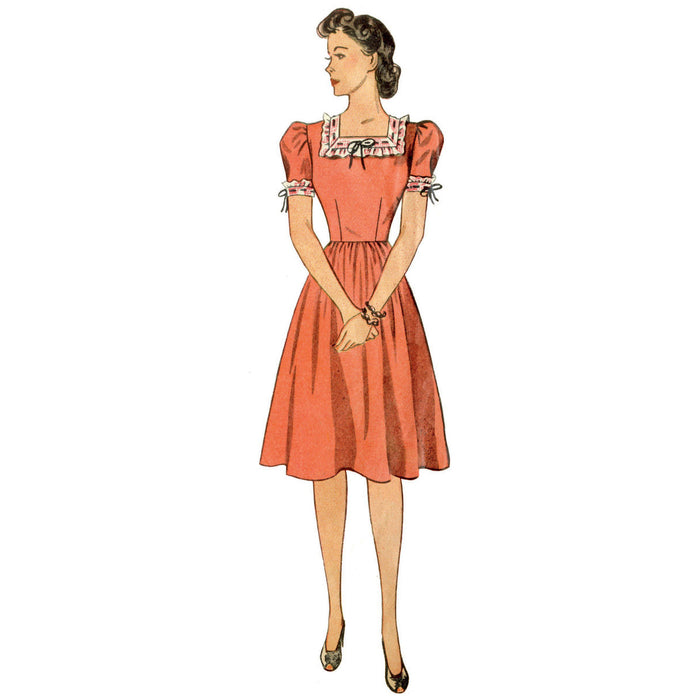 S9464 Misses' 1940s Vintage Dress