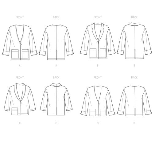 S9468 Misses' Unlined Jacket