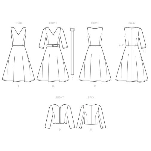 S9473 Misses' Dresses and Jacket