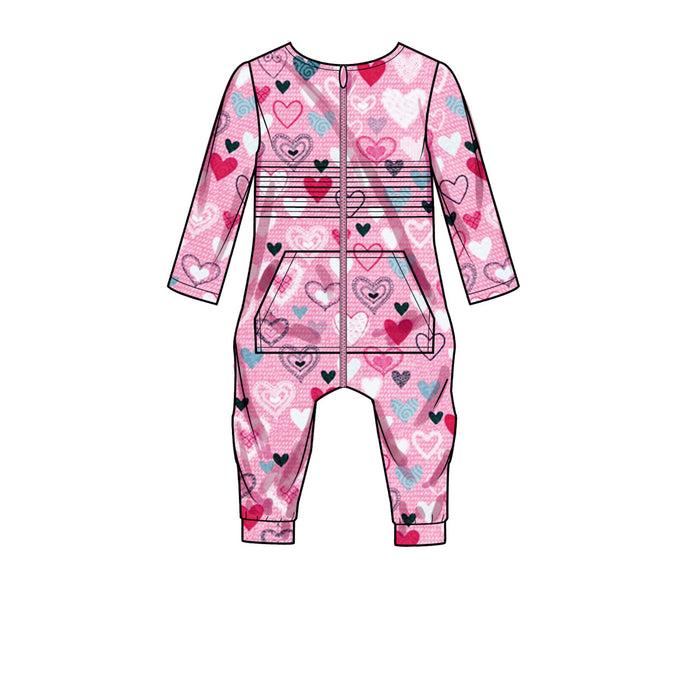 S9486 Toddlers' Knit Jumpsuit