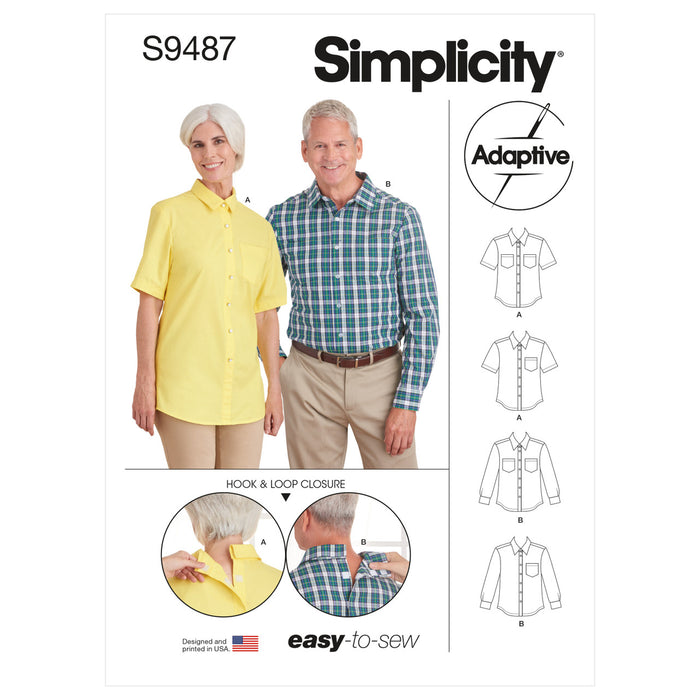 S9487 Unisex Adaptive Shirt