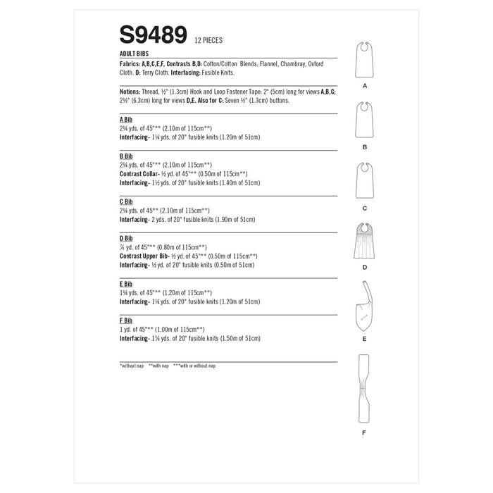 S9489 Adult Bibs