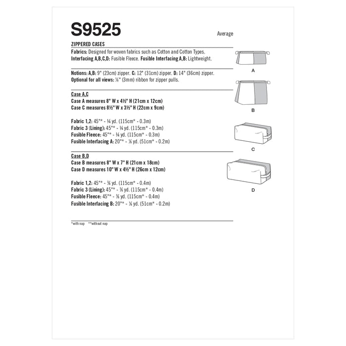 S9525 Zippered Cases