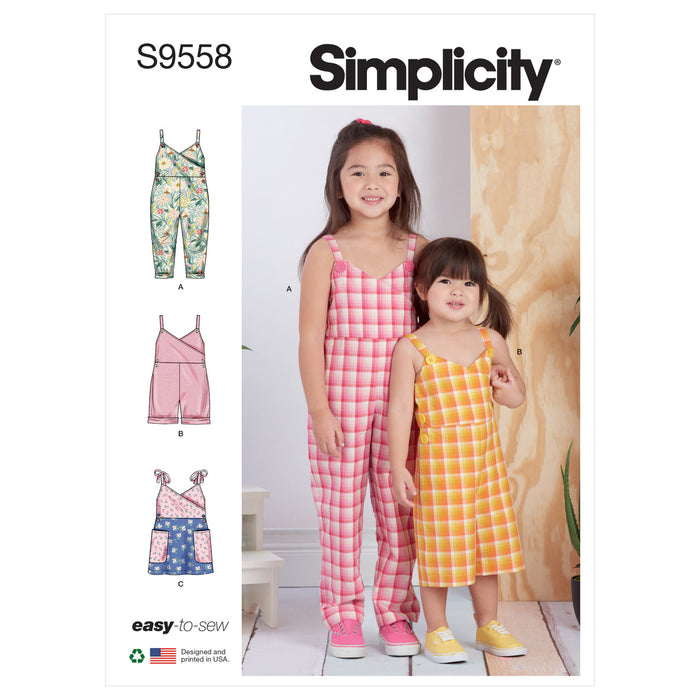 S9558 Toddlers' and Children's Jumpsuit, Romper and Jumper
