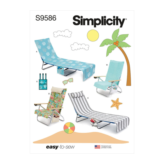 S9586 Lounge and Beach Chair Covers