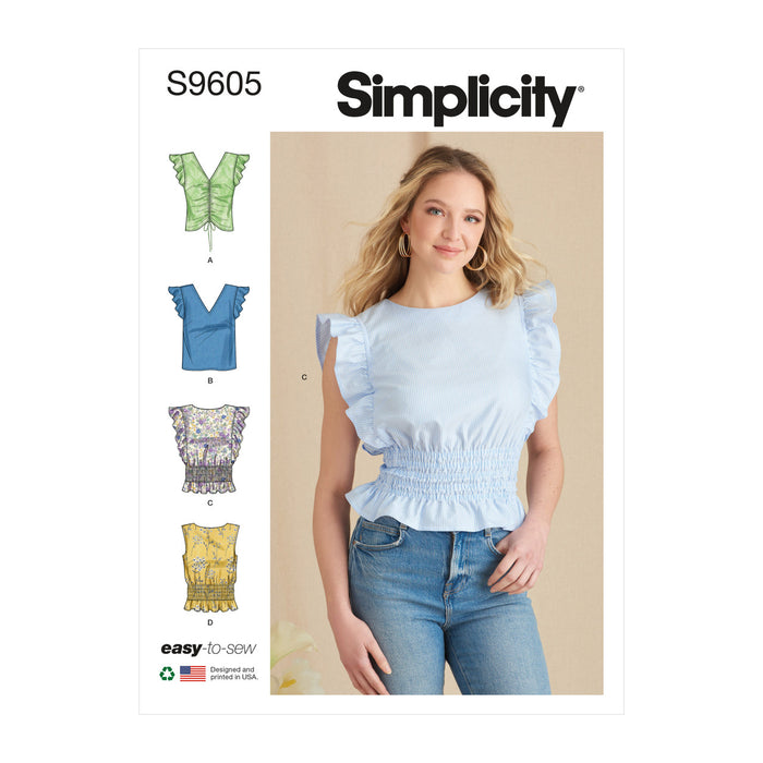 S9605 Misses' Tops