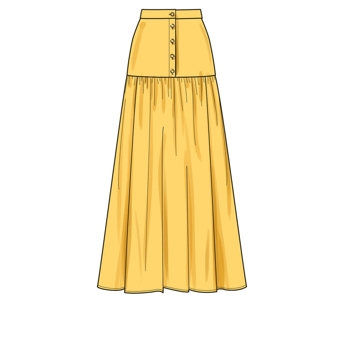 S9613 Misses' Top and Skirts