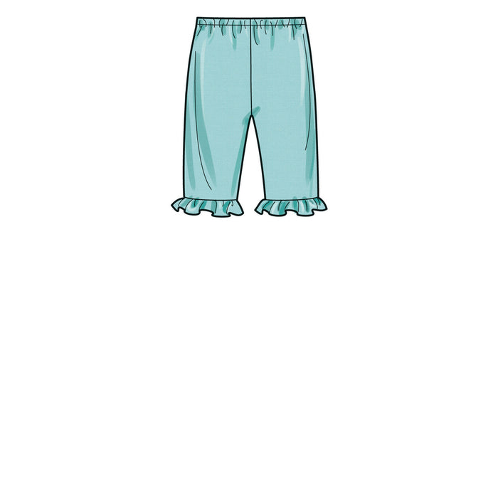 S9616 Babies' Tee-Shirts, Jacket, Pants and Hat