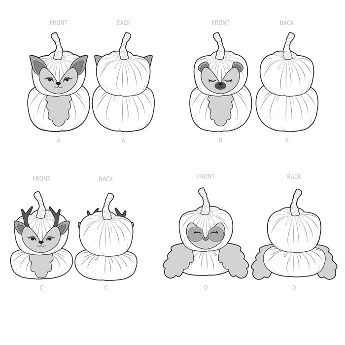 S9622 Plush Pumpkin Animals