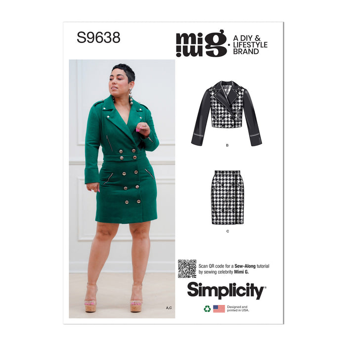 S9638 Misses' Jackets and Skirt by Mimi G. Size: 32-50