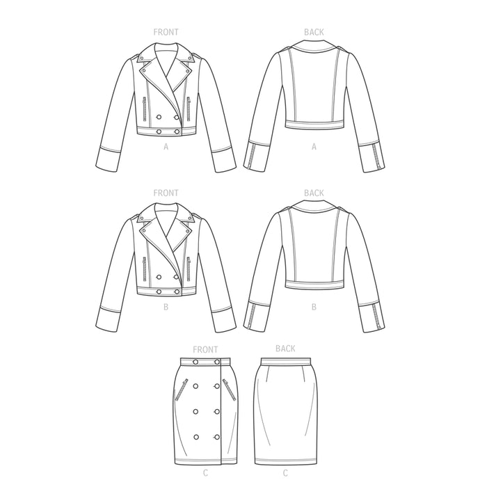 S9638 Misses' Jackets and Skirt by Mimi G. Size: 32-50