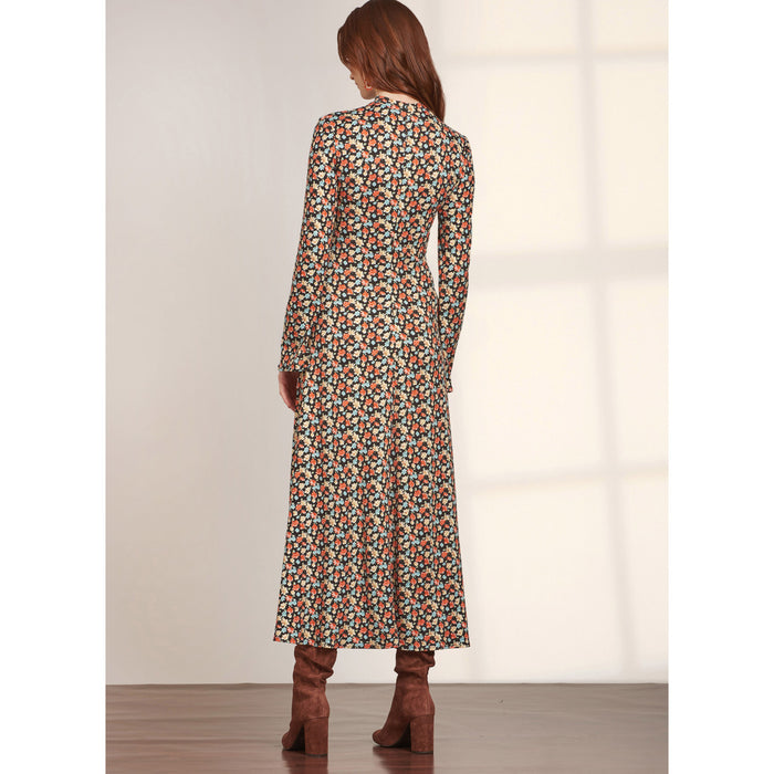 S9644 Misses' and Women's Knit Dress in Three Lengths. Size: 36-54