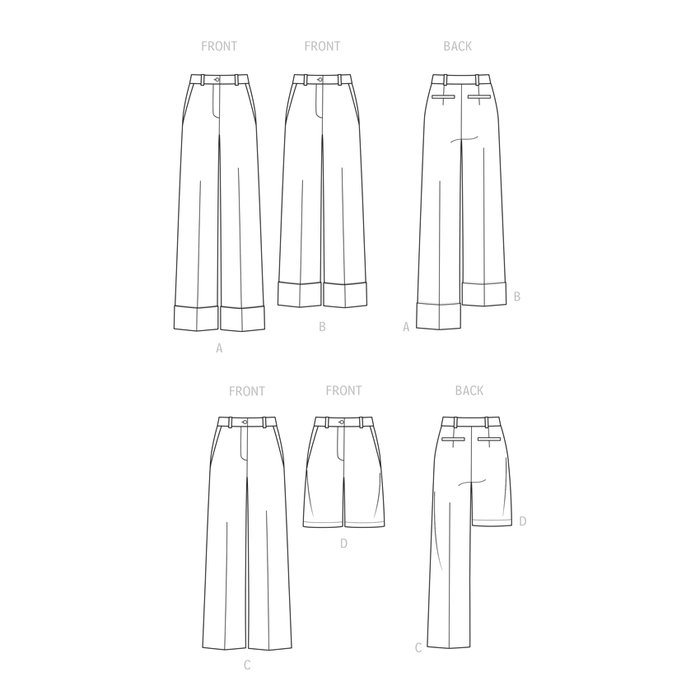 S9647 Misses' Pants and Shorts. Size: 32-48